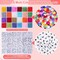 5000Pcs 4mm Seed Beads and Letter Beads 24 Colors Glass Beads Kit with 1200pcs Alphabet Beads for Jewelry Making, Jewelry Beads Set for Necklace Earring DIY Craft Jewelry Making Girls Christmas Gifts